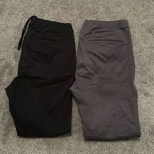Hollister 2-Pack Washed Joggers in Black/Gray